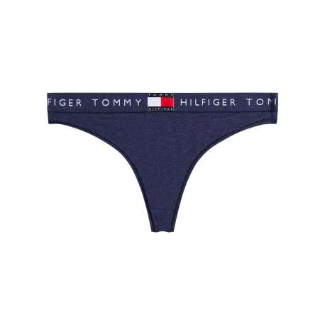 String en coton bleu uni avec tour de taille élastiqué