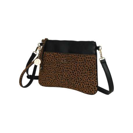 Sac Bandoulière TEDDY BAG SVNX - Marron à Fausse Fourrure - Occasion Très Bon état