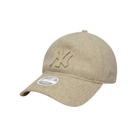 Casquette 9Forty® beige strapback aspect molleton ajustable à l'arrière
