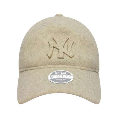 Casquette 9Forty® beige strapback aspect molleton ajustable à l'arrière - Image 3