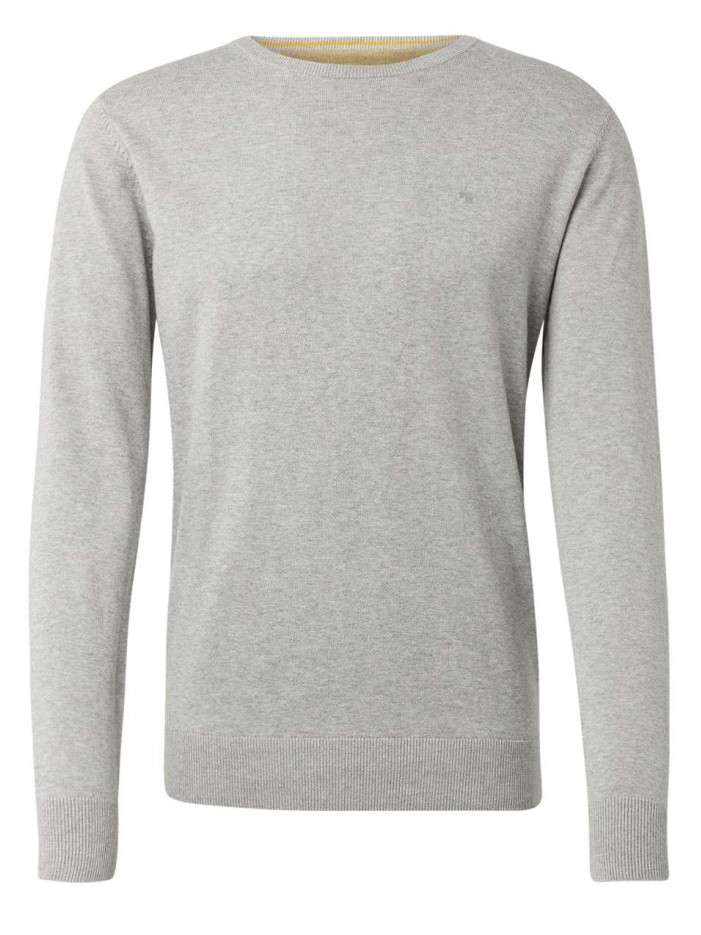 Pull en coton gris avec...