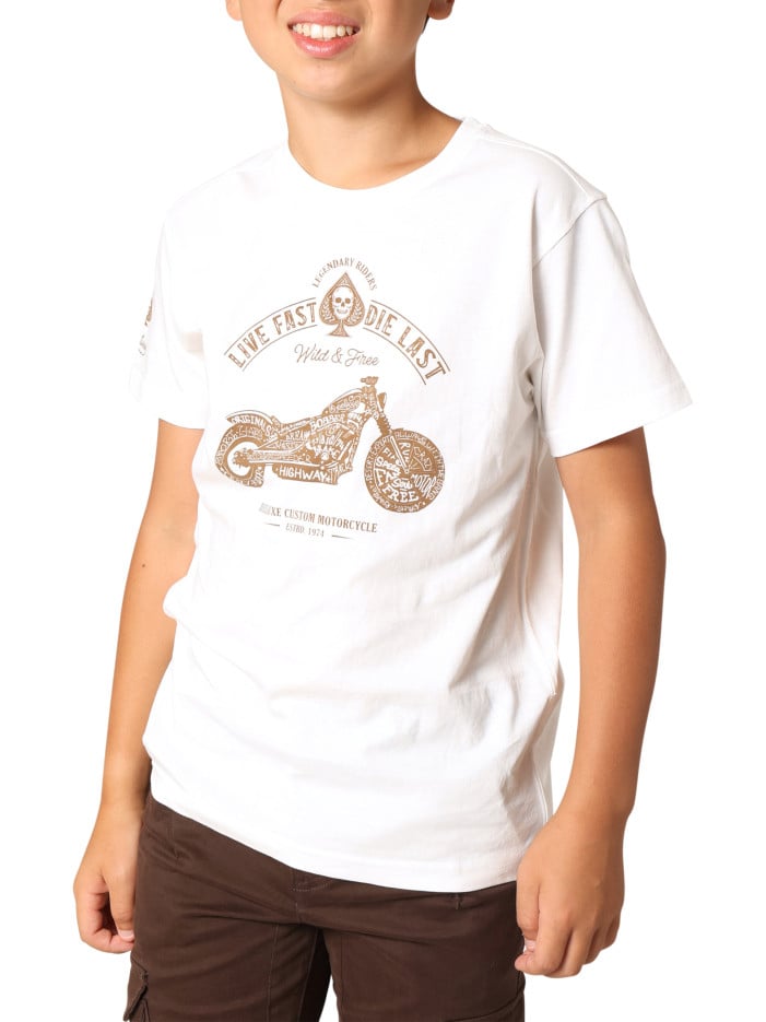 T-shirt en coton blanc...