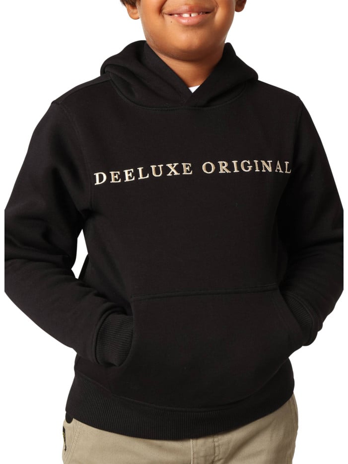 Sweat noir uni avec un col...