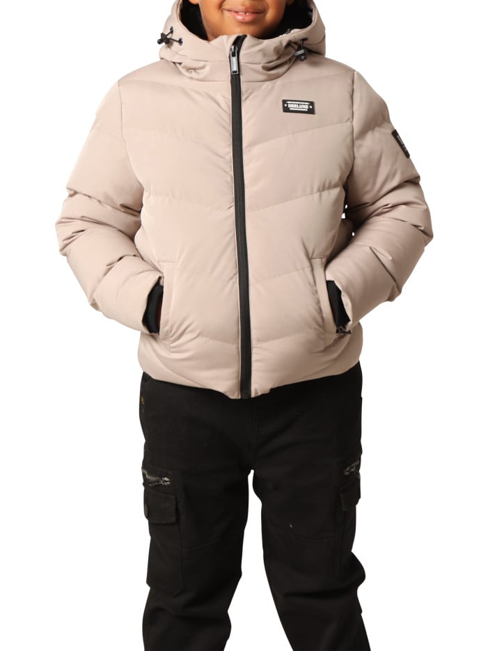 Doudoune beige matelassée...