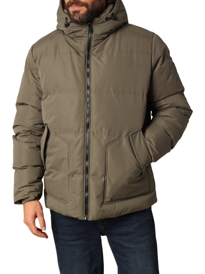 Doudoune kaki matelassée...