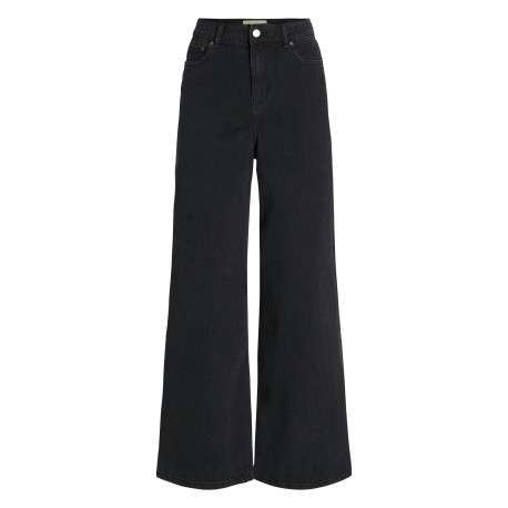 Jean Tokyo en coton noir uni à coupe bootcut et taille haute