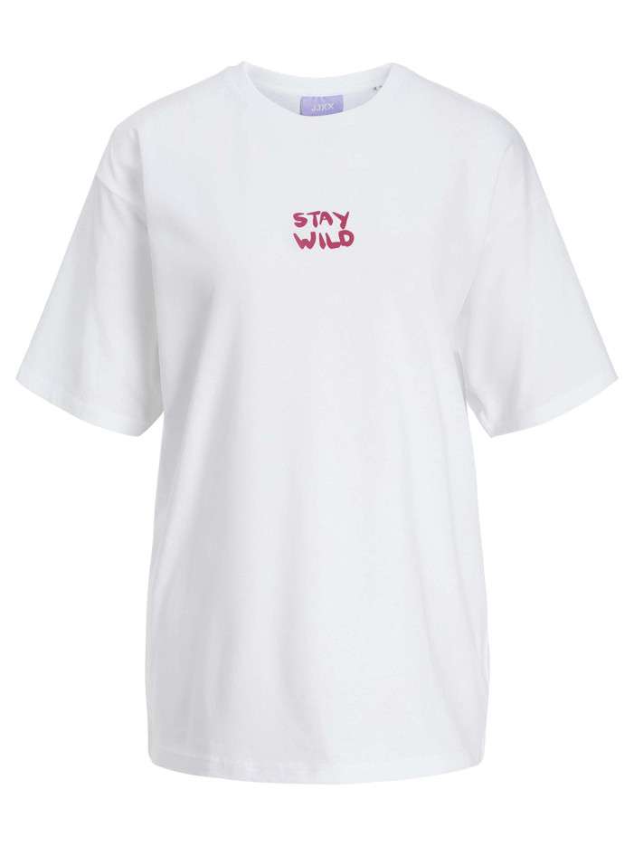 T-shirt en coton blanc...