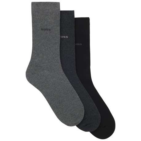 Lot de 3 paires de chaussettes en coton multicolores à coupe haute