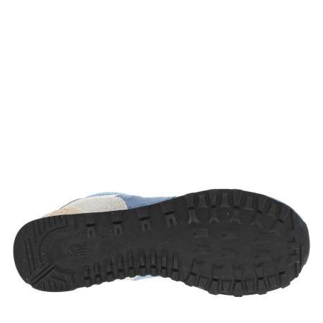 Baskets multisport en cuir bleu avec talon plat et lacets tressés - Image 5