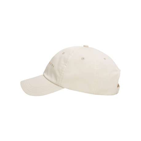 Casquette en coton biologique écrue unie avec nom iconique brodé à l'avant - Image 2