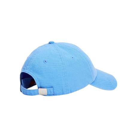 Casquette en coton bleue unie avec nom iconique brodé à l'avant - Image 2