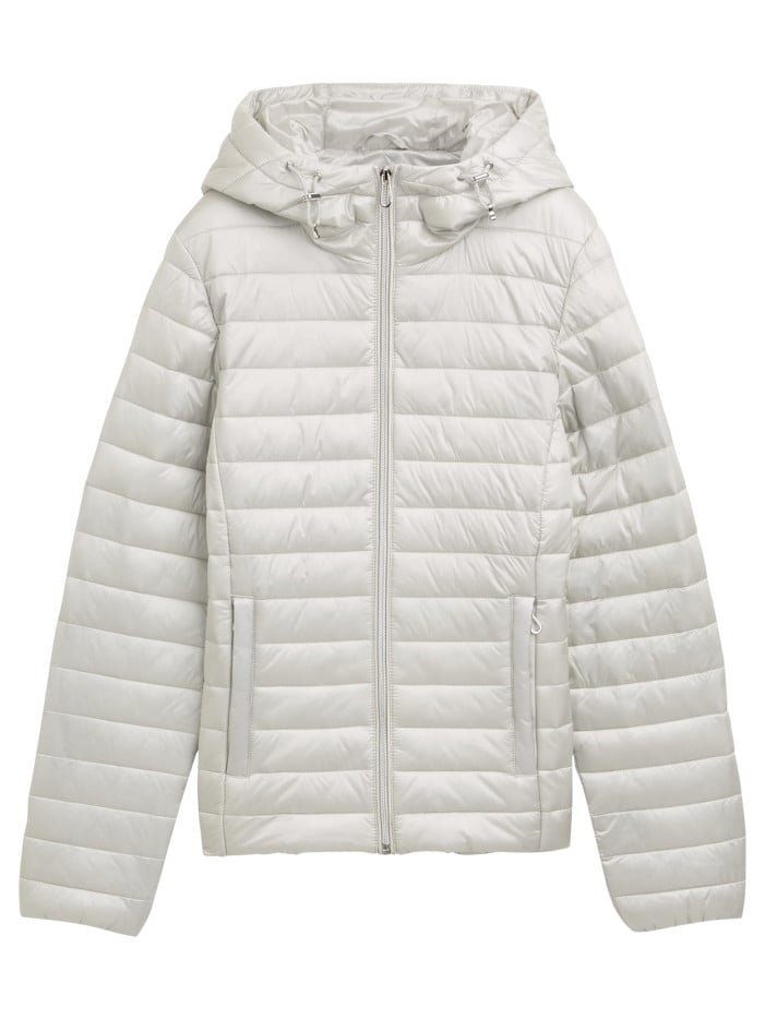 Doudoune beige unie pourvue...