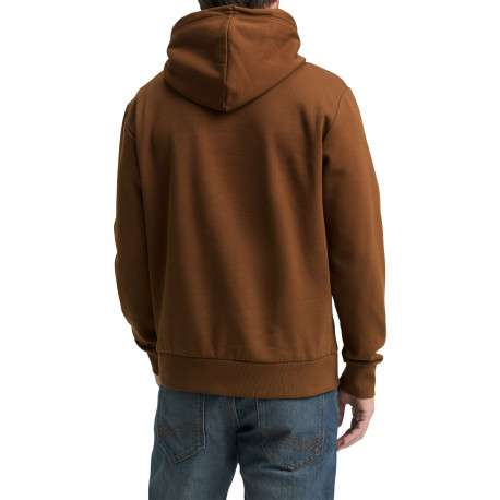 Sweat en coton mélangé camel imprimé fantaisiste avec un col à capuche - Image 3