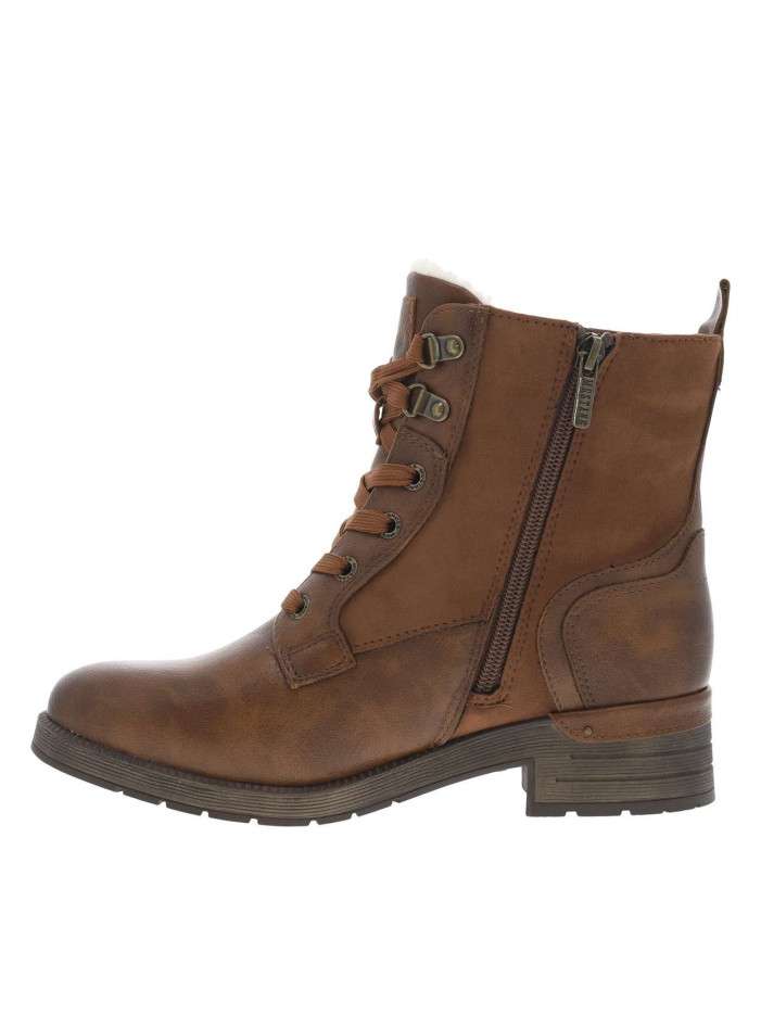 Bottines brunes à talon...