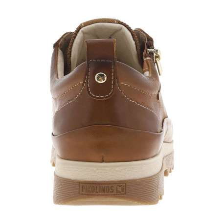 Sneakers en cuir avec semelle à talon plat et cranté et lacets - Image 7