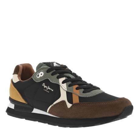Baskets de running à talon plat avec un intérieur en cuir marron - Image 3