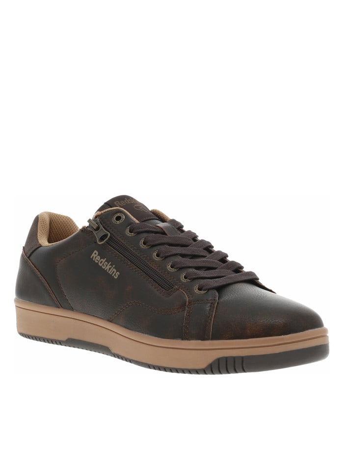 Tennis marron à talon plat...