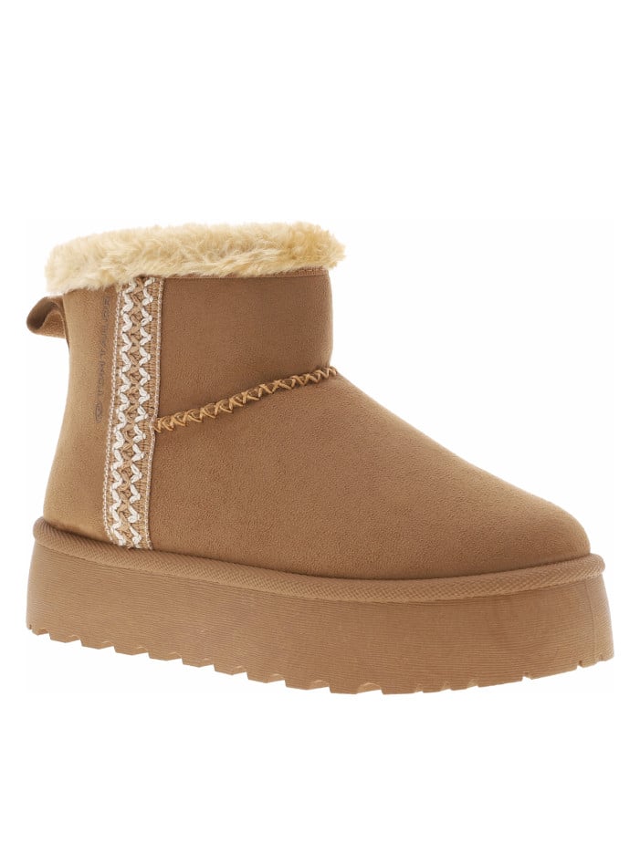 Boots brunes à talon...