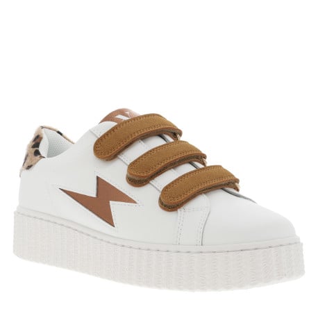 Tennis camel avec bandes auto-agrippantes et logo de la marque