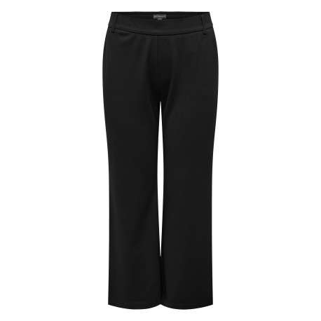 Pantalon Chino noir uni coupe bootcut avec une taille élastiquée