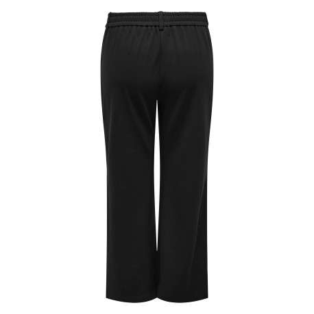 Pantalon Chino noir uni coupe bootcut avec une taille élastiquée - Image 2