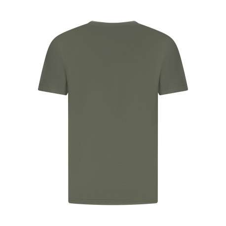 T-shirt en coton kaki avec le logo imprimé et une coupe droite - Image 2