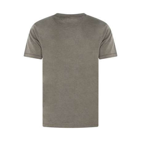 T-shirt kaki avec un imprimé pin-up à l'avant et une coupe droite - Image 4