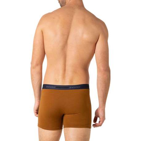 Lot de 3 boxers classiques en coton camel avec le nom de la marque - Image 2