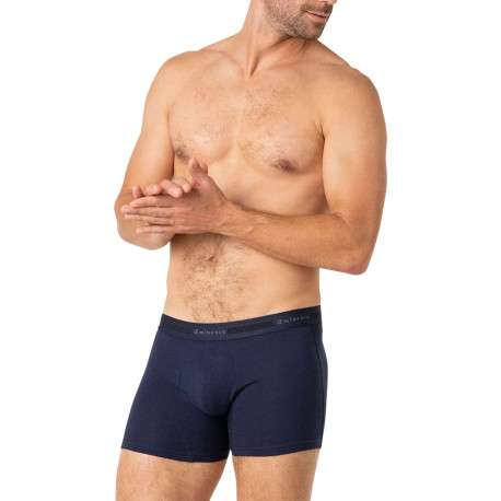 Lot de 3 boxers classiques en coton camel avec le nom de la marque - Image 4