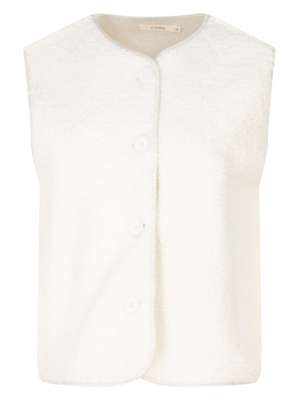 Gilet épais OXBOW CURRENT - Col Montant, Zip, Poches Mains - Mélange Coton Bio/Nylon/Laine - Hiver 2025