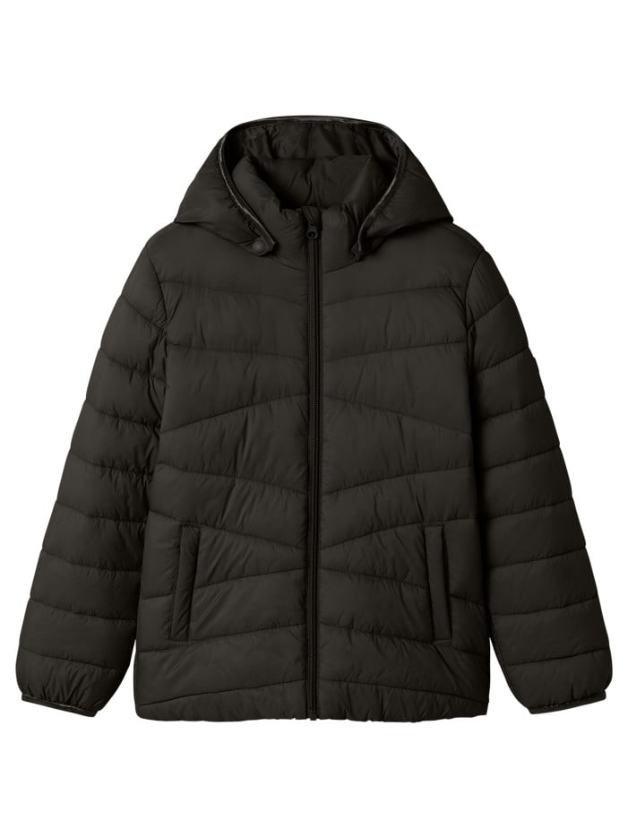 Doudoune noire unie effet...