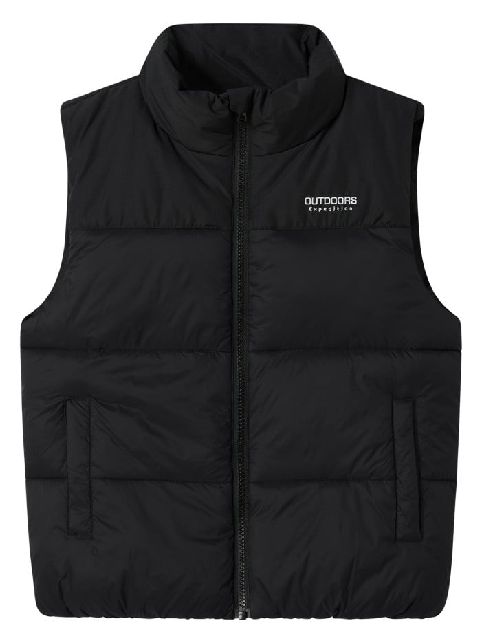 Doudoune noire unie sans...