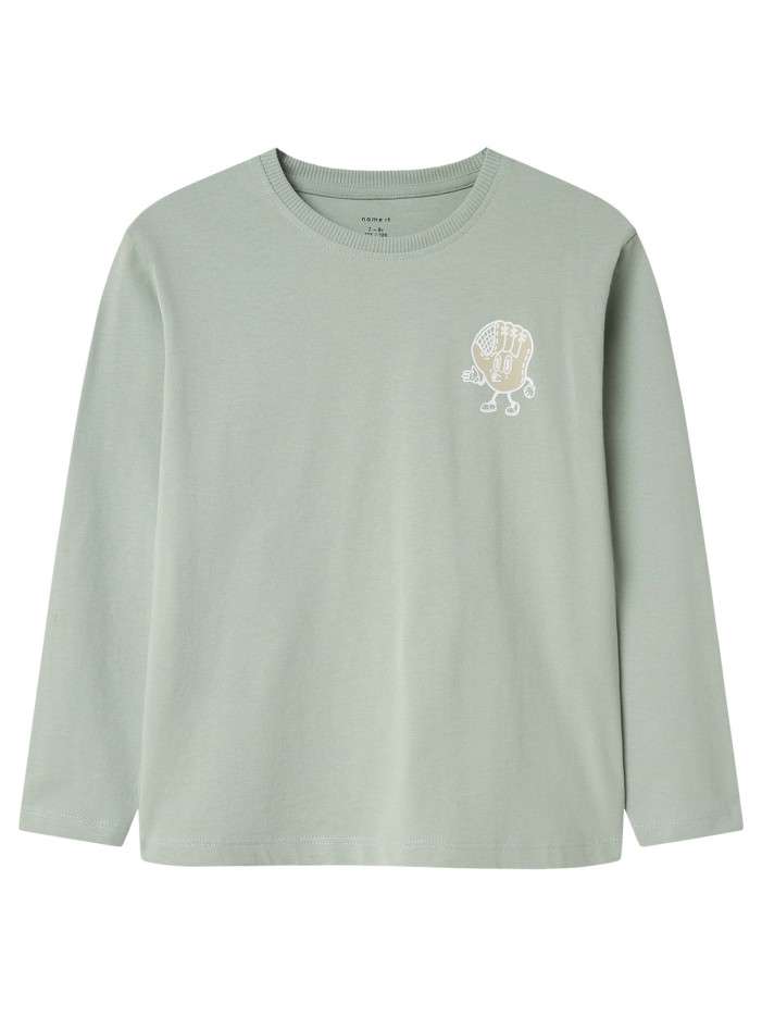 T-shirt en coton vert pâle...