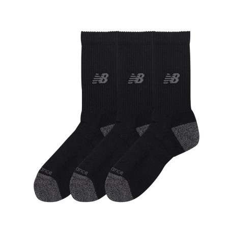 Lot de 3 paires de chaussettes hautes noires unies avec logo imprimé - Image 2
