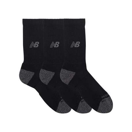 Lot de 3 paires de chaussettes hautes noires unies avec logo imprimé - Image 3