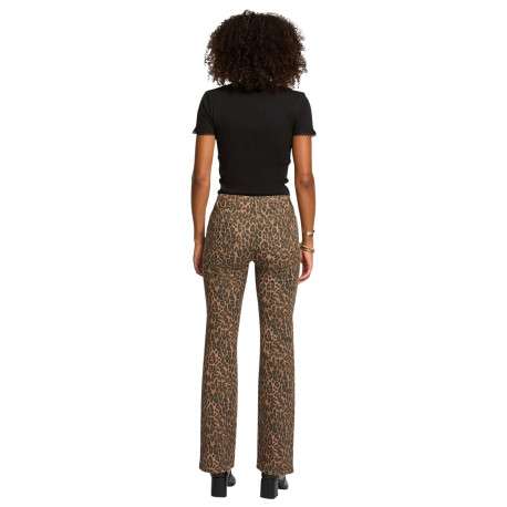 Pantalon Chino en coton à imprimé léopard avec passants pour la ceinture - Image 3