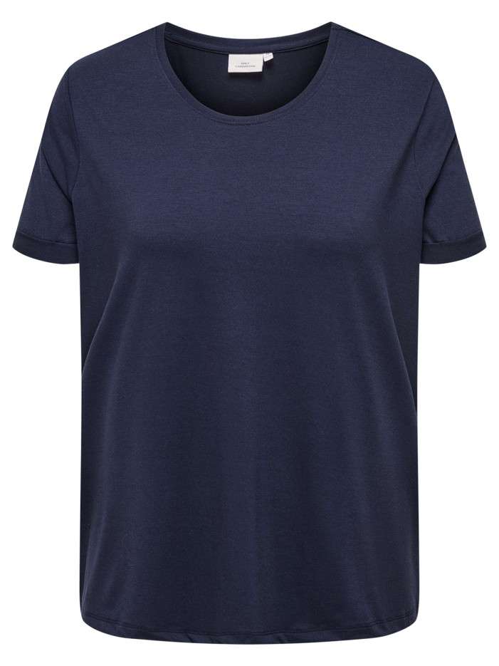 T-shirt marine uni pourvu...