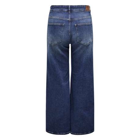 Jean en coton indigo coupe bootcut pourvu de passants pour la ceinture - Image 2
