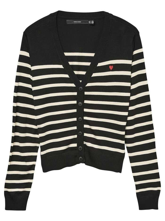 Gilet noir et blanc à motif...