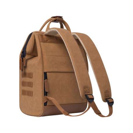 Sac à dos camel effet cuir nubuck pourvu d'anses pour un porté mains - Image 5