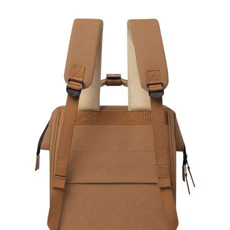 Sac à dos camel effet cuir nubuck pourvu d'anses pour un porté mains - Image 7