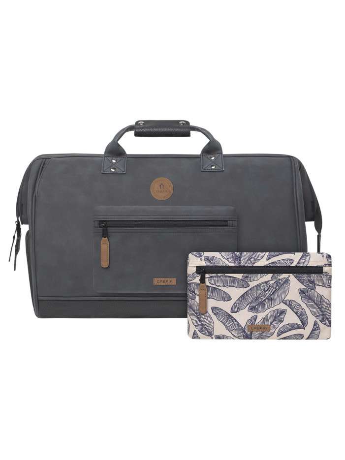 Sac gris uni pourvu de...