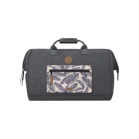 Sac gris uni pourvu de multiples rangements avec pochette incluse - Image 3