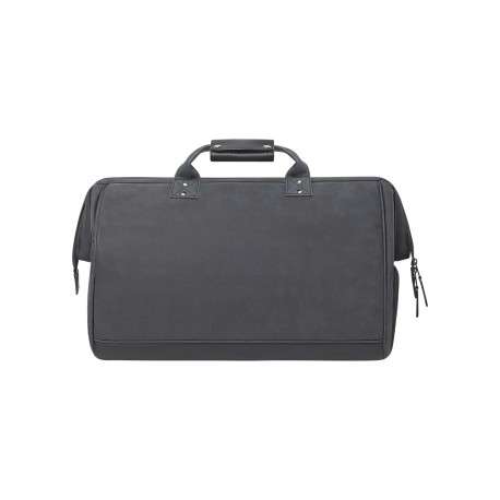 Sac gris uni pourvu de multiples rangements avec pochette incluse - Image 4