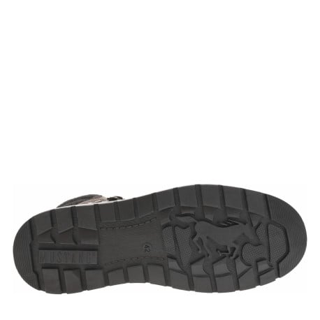 Bottines cognac à talon plat pourvues d'une fermeture zippée et de lacets - Image 6