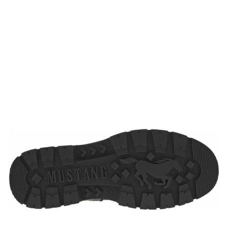 Bottines olive à talon plat pourvues d'une fermeture zippée et de lacets - Image 6