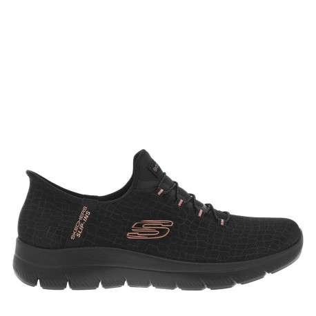 Baskets running noires à talon plat pourvues d'un système slip-ins - Image 2