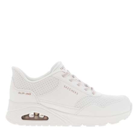 Baskets running blanches avec semelle à talon plat et système slip-ins - Image 2