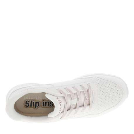 Baskets running blanches avec semelle à talon plat et système slip-ins - Image 4