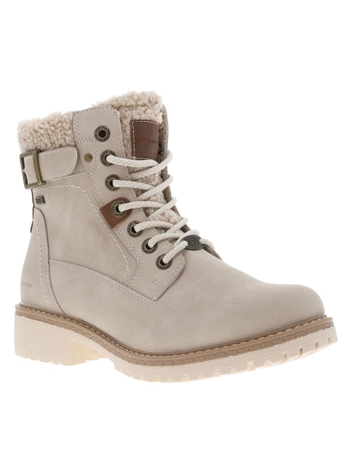 Bottines écrues à talon...